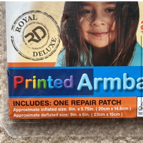 NWT Inflatable arm bands, mermaid theme, ages 3-6 yrs - Picture 4 of 7